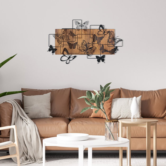 Wallity Legendary Accesorio decorativo de pared Negro y Nogal